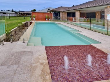 Vogue fibreglass family pool installation 09
