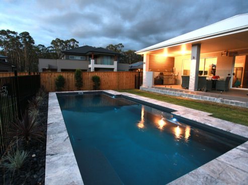 Vogue fibreglass family pool installation 12