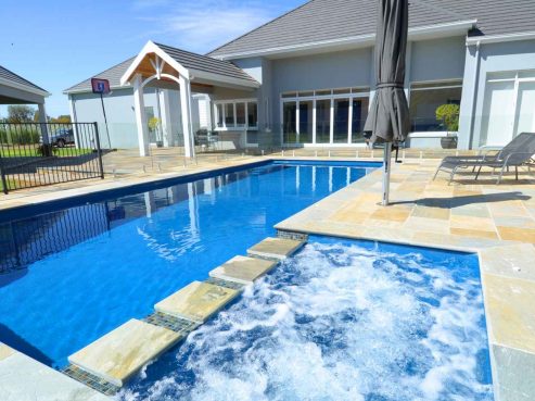 Beautiful Compass pool and spa combination