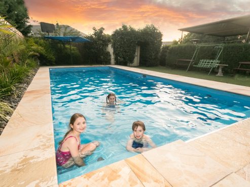 Compass Pools Contemporary fibreglass pool perfect for families with kids