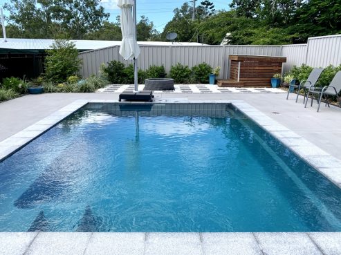 Compass Pools Sanctuary fibreglass pool installation 1