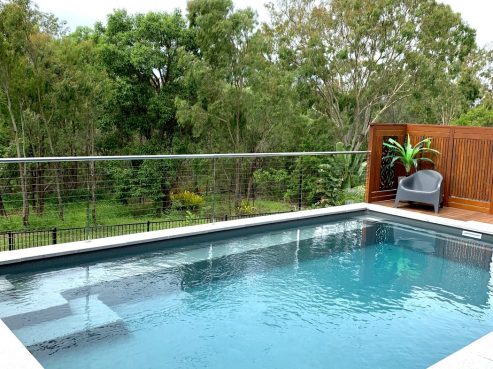 Compass Pools Sanctuary fibreglass pool installation 4