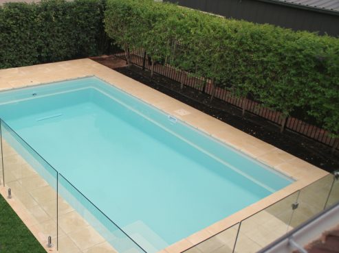 Compass Pools Sanctuary fibreglass pool installation 6