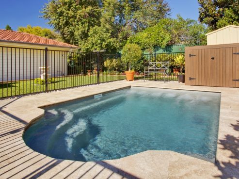 Plunge and Courtyard Fibreglass Swimming Pools Installation 04