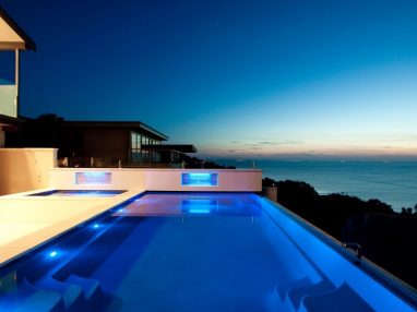 This Compass X Trainer infinity Fibreglass Pool Sydney and spa design needs no comments
