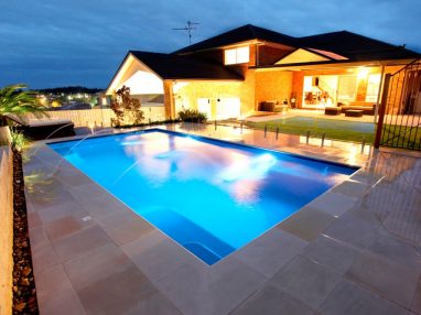 X-Trainer swimming pool with deck jets water feature