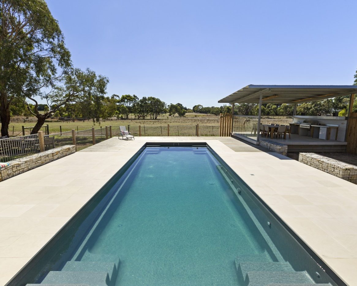 Inground Pools Compass Pools Australia Contemporary fibreglass pool installation