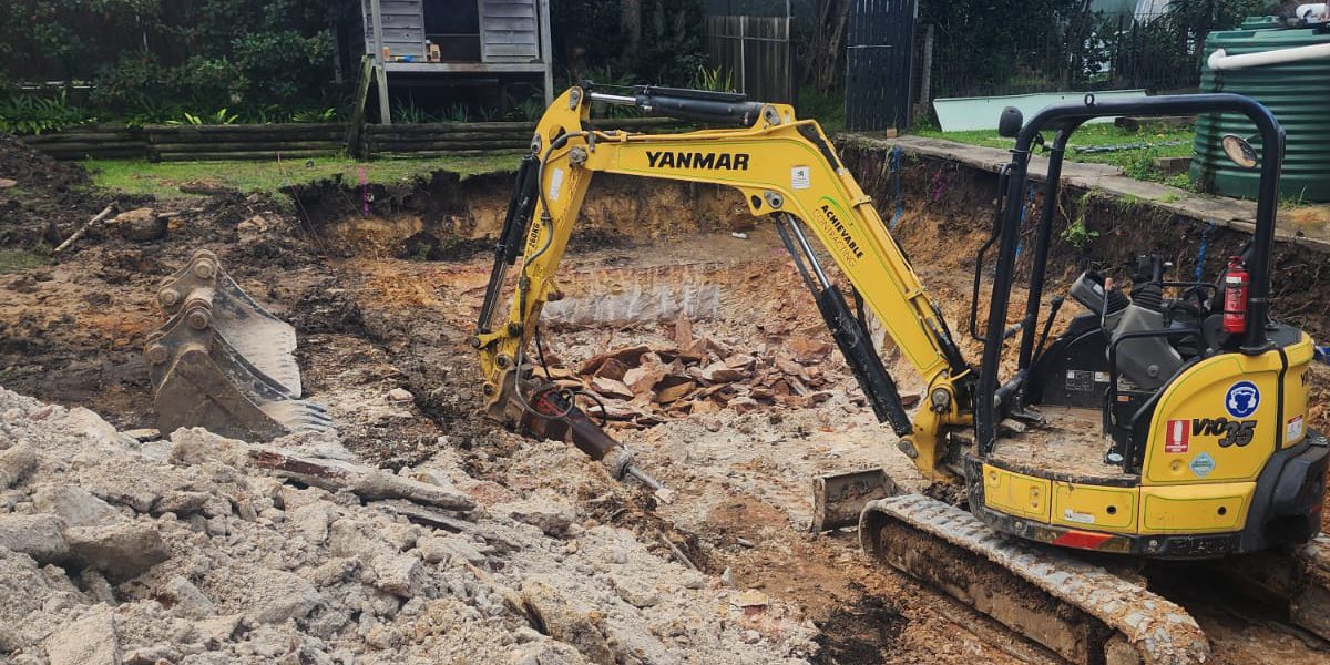 1 Pool excavation 1 Pool excavation