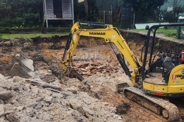 1 Pool excavation 1 Pool excavation