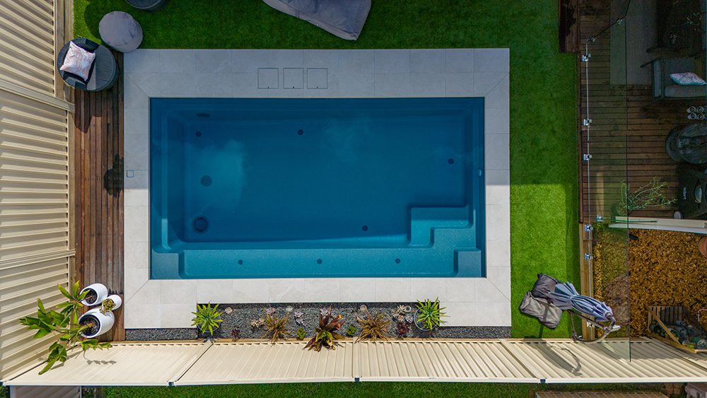 Sanctuary 6m Narrow Fibreglass pool Kellyville Ridge NSW